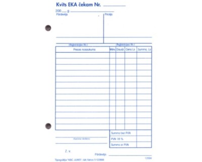Kvts EKA ekam A6V, 100 loksnes